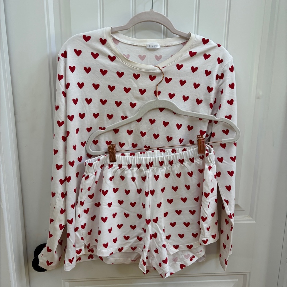 Lake Weekend Heart Pajamas